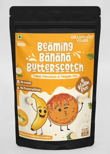 Beaming Banana Butterscotch Pancake & Waffle Mix _ 150g